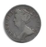 Marea Britanie ANNE HALF CROWN , E, 1708, SEPTIMO