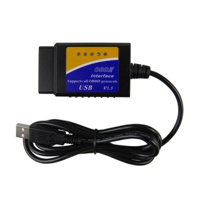 Interfata diagnoza auto Techstar OBD2 USB cu Cip ELM V1.5 foto