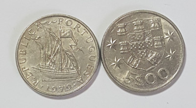 Portugalia 5 escudos 1979 foto