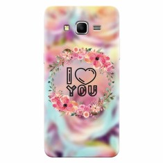 Husa silicon pentru Samsung Grand Prime, I Love You