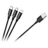 Cablu USB 3 in 1, 1m, RB-6005-100-B, L100679