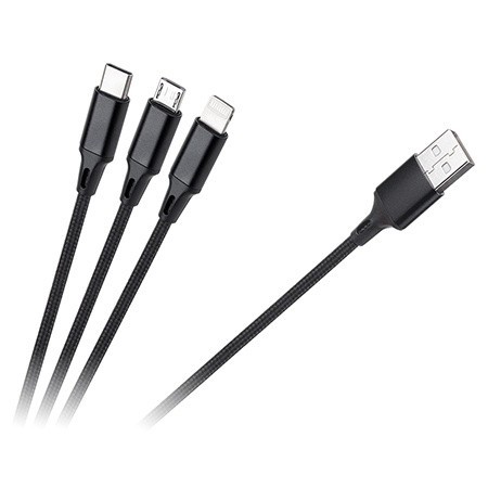 Cablu USB 3 in 1, 1m, RB-6005-100-B, L100679