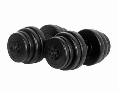 Gantere PVC cu ciment 2x15kg Sportmann, foto