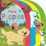 Carte Ilustrata Playful Puppies Pentru Copii Cu Animale Si Ilustratii Colorate