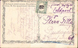 HST CP93 Carte poștală austro-ungară Feldpost IR 61 Sibiu, Circulata, Printata