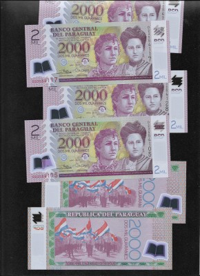 Paraguay 2000 2.000 guaranies 2017 unc pret pe bucata foto