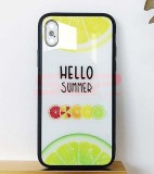 Toc TPU &amp; Glass Apple iPhone 8 Lemon