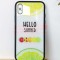 Toc TPU &amp; Glass Apple iPhone 8 Lemon