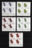 GERMANIA 1993 - INSECTE , GANDACI , SERIE COMPLETA IN BLOC DE 4 MNH, Nestampilat