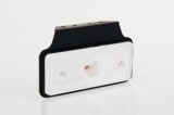 Lampa Gabarit Auto Alba 12-24V, 110x45mm, Dreptunghiulara, cu Cablu si Mufa 2 Pini, Omologare E20