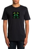 Tricou Luminos Egalizator Club Dancers ProCart, Bumbac, Marime M/L, Unisex, Negru, Display Colorat, Baterii AAA