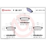 Placute frana Honda Accord 3 (Ca), Accord 3 Aerodeck (Ca), City 5 Saloon (Gm2, Civic 4 Hatchback (Ec, Civic 4 Sedan (Ed), Civic 6 Aerodeck (Mb, Civic, BREMBO