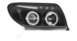 Set faruri Toyota 4-Runner (N210), 08.2002-2005, montare fata, stanga+dreapta, lupa; electric; negru, transparent; Tuning; halogen, JUN YAN