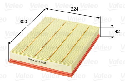 VALEO 585290 Filtru aer foto