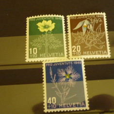 ELVETIA 1949/1959/1961 – FLORI, timbre MNH, T1