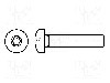 Surub M6, otel rezistent la acizi A4, 20mm, cap buton, BOSSARD, 3183873