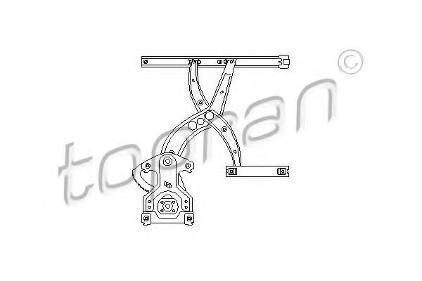 Macara geam VW PASSAT Variant (3A5, 35I) (1988 - 1997) TOPRAN 103 591