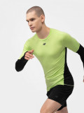 Tricou cu m&acirc;necă lungă de alergare slim cu uscare rapidă pentru bărbați, 4F Sportswear