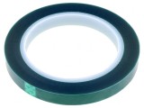 Bandă Electroizolantă Verde 12mm x 66m Silicon