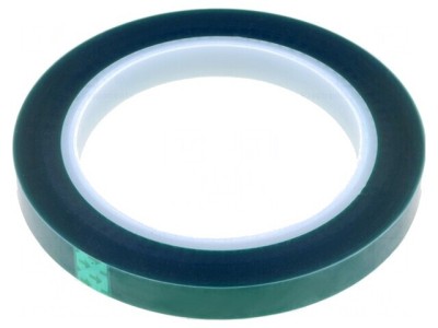 Bandă Electroizolantă Verde 12mm x 66m Silicon foto