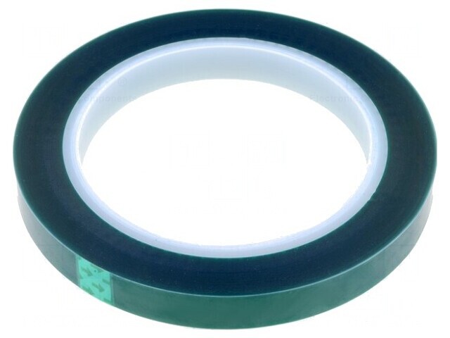 Bandă Electroizolantă Verde 12mm x 66m Silicon