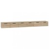 Dulapuri perete, 2 buc., sonoma, 102x30x20 cm, lemn prelucrat