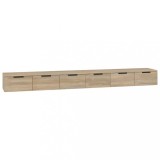 Cumpara ieftin Dulapuri perete, 2 buc., sonoma, 102x30x20 cm, lemn prelucrat