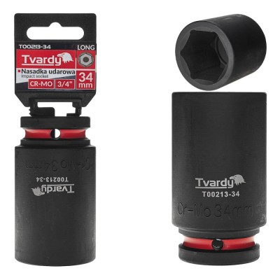 Cheie tubulara de impact in 6 puncte 3 / 4&amp;quot;, 34 mm, Cr-Mo, Tvardy T00213-34 foto