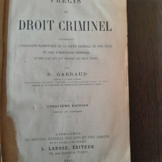 Precis de droit criminel - R. Garraud