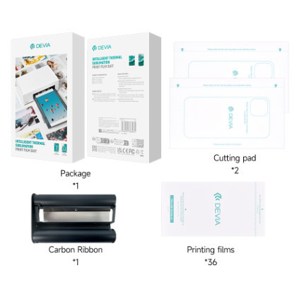 Set consumabil Folie si Tus pentru Mini Foto Printer, (Devia DHP511)