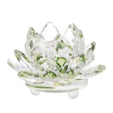 Cumpara ieftin Floare de lotus verde din cristal
