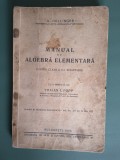 Manual de Algebra Elementara, cl. a V-a Secundara - A. Hollinger, 1935 / R1S