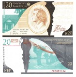 Polonia 20 Zloti 2010 Com. P-181 a 200 th. Aniversare a lui Fredric Chopin UNC