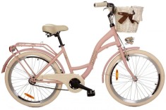 Bicicleta Goetze? Style 1 viteze Roata 24&amp;quot; 130-165 cm inaltime, Roz foto