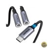 Adaptor Audio Splitter USB-C - 2 x 3.5mm UGREEN AV144 2in1 0.20m Gri