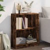 VidaXL Bibliotecă, stejar fumuriu, 60x24x76 cm, lemn prelucrat 815084