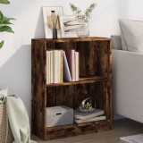 VidaXL Bibliotecă, stejar fumuriu, 60x24x76 cm, lemn prelucrat