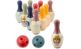 Set bowling pentru copii, 10 popice, 2 bile colorate, Lean 24324