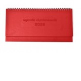 Agenda saptamanala tip planner 2026, culoare rosu