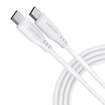 Acefast - Data Cable (C3-03) - Type-C to Type-C, 60W, 3A, 480Mb/s, High-Speed Charging, 1.2m - White foto
