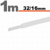 Tub termocontractibil Alb 32 / 16 mm