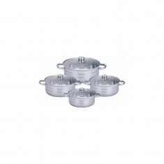 Set 4 cratite inox cu capac Royalty Line RL-SP7