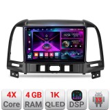 Navigatie Hyundai Santa Fe A-008 4+64 InCell Display 1K Android Waze USB Navigatie Internet Youtube Radio