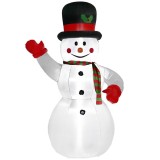 Figurina Craciun Om de Zapada, gonflabila, cu iluminare LED, umflare automata, 240cm Household NewTrend