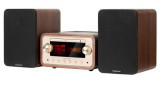 Sistem Audio Kruger &amp; Matz KM1961, Hi-Fi, Amplificator cu lampi, Bluetooth, NFC, 60 W (Maro)