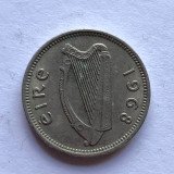 X152 Irlanda 3 pence 1968, Europa