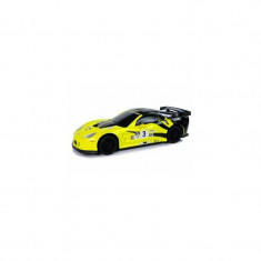 Masinuta sport RC pentru copii cu telecomanda, Corvette C6.R galben, LeanToys, 9734
