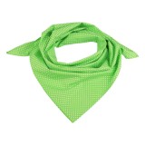 Esarfa din bumbac Crisalida, imprimeu buline, 65 x 65 cm, Verde