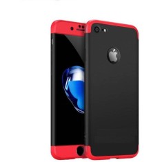 Husa Apple iPhone 7, MyStyle, 360&deg; 3in1 Negru-Rosu