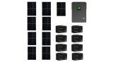 Island Powered Solar MPPT System Package / Set 48V DC 3000W AGM 100Ah Baterie 8pcs